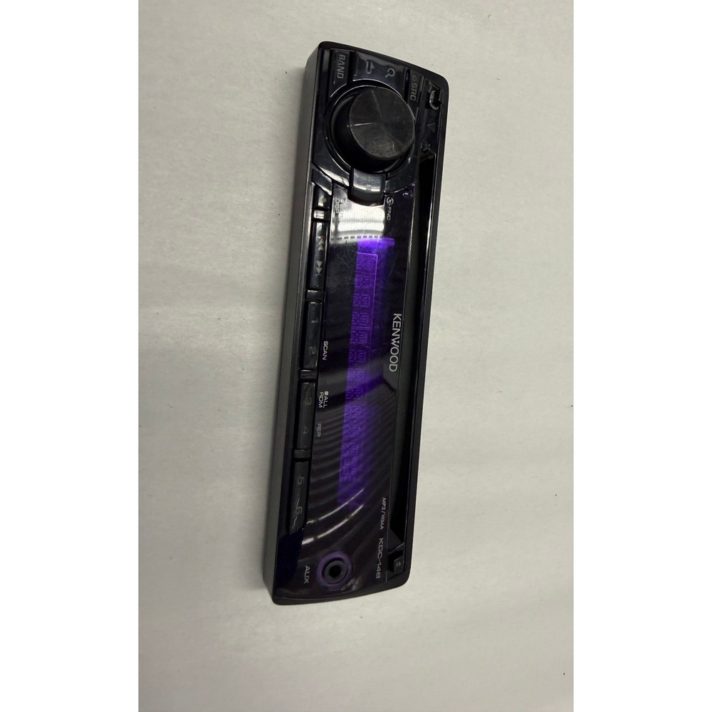 Kenwood KDC-148 Replacement Faceplate Car Stereo CD Receiver Black Purple